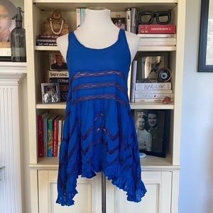Free People Royal Blue Trapeze Slip Size X Small